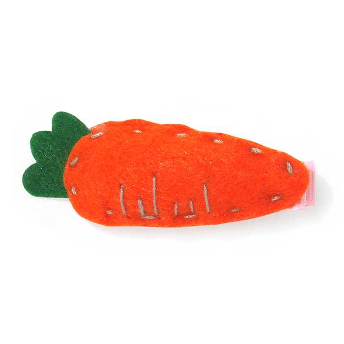 Заколка Hand Made Морковь